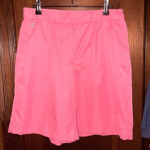 Sag Harbor Pink Golf Shorts Women’s Size 8 – Elastic Waist, Pleated Front
